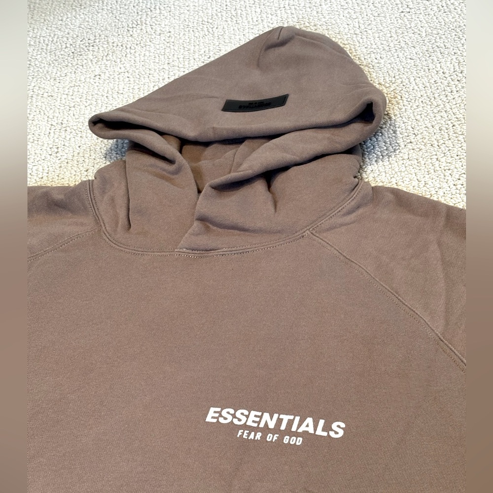 New Essentials Fear of God Desert Taupe Hoodie Authentic